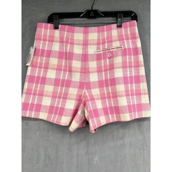 Anthropologie Maeve Tweed Plaid Shorts Size 8 Higb Rise - Picture 6 of 9